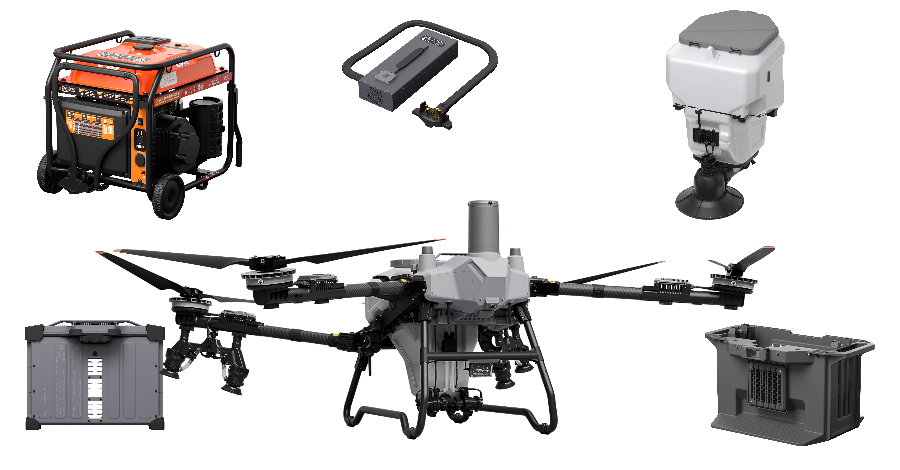 DJI Agras T55 – kit: dron, baterías, generador y cargador